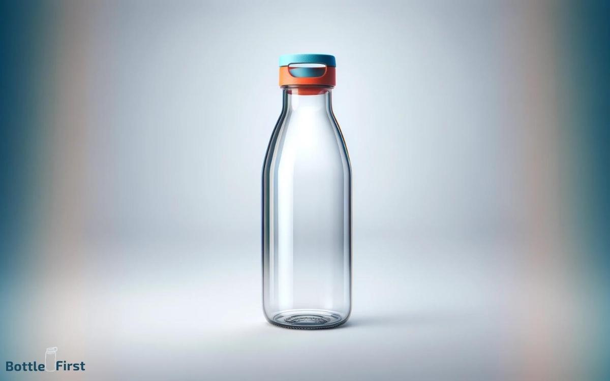 glass water bottle with pop top