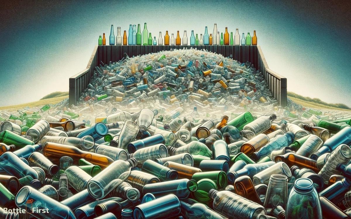 how many glass bottles are thrown away each year