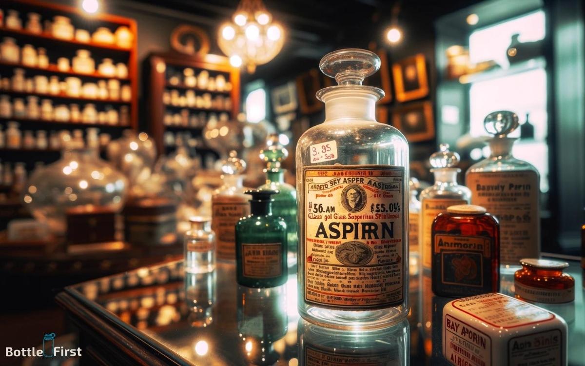 how much is a glass bayer aspirin bottle worth 1
