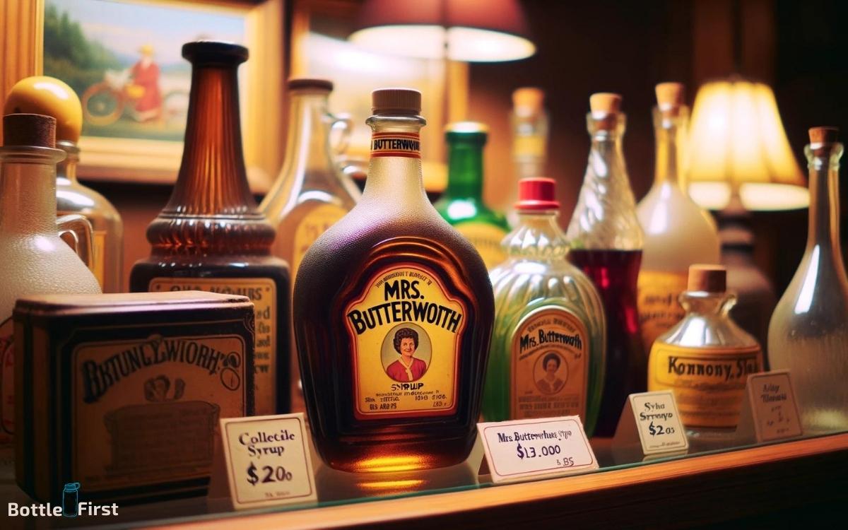 how much is mrs butterworth glass bottle worth