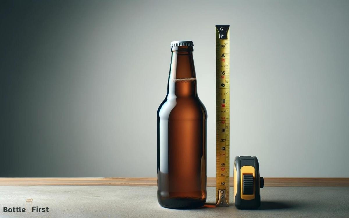 how tall is a glass beer bottle