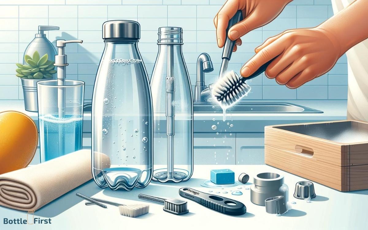 how to clean contigo glass water bottle