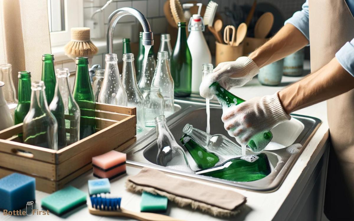 how to clean glass bottles