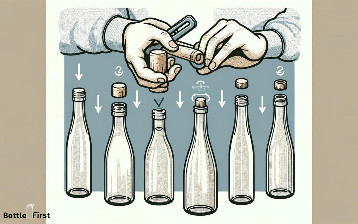 how to close a glass bottle