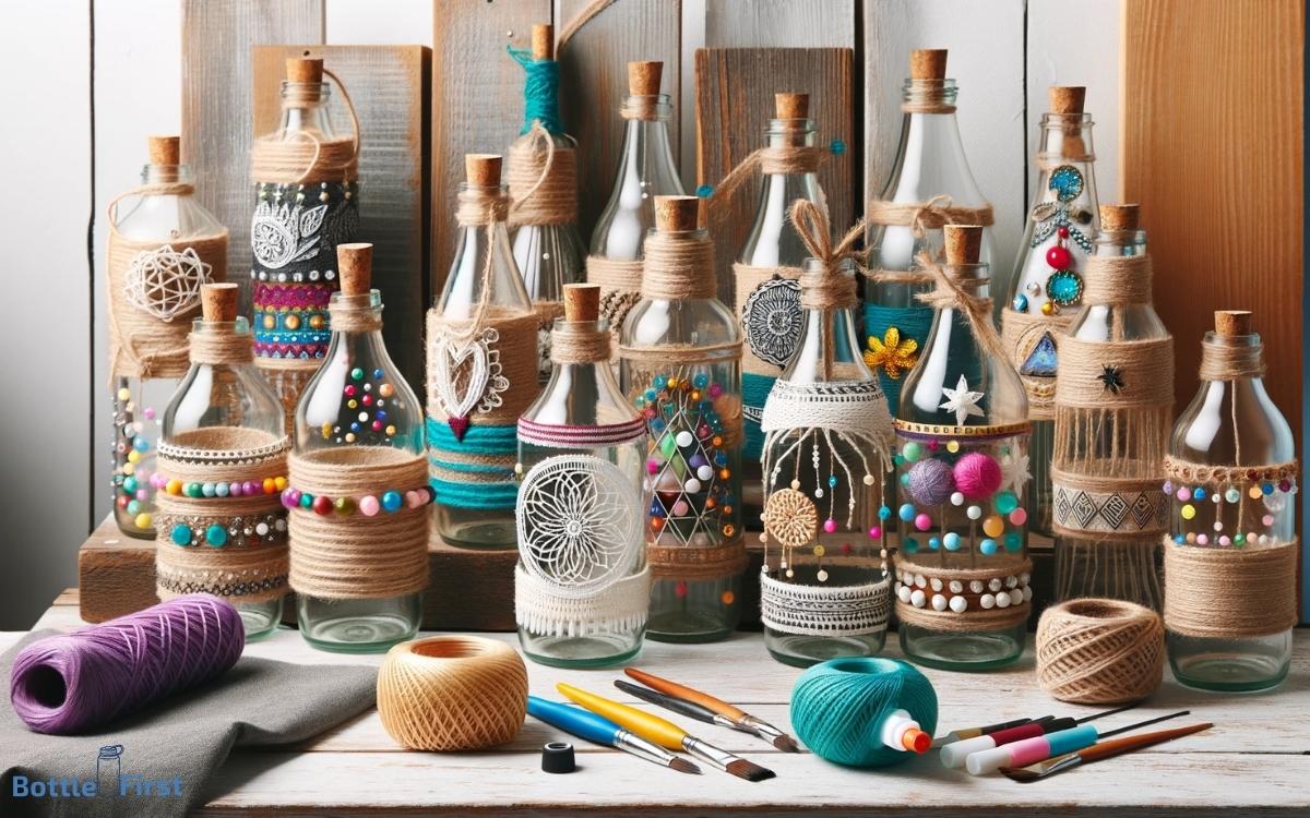 how to decorate empty glass bottles 1