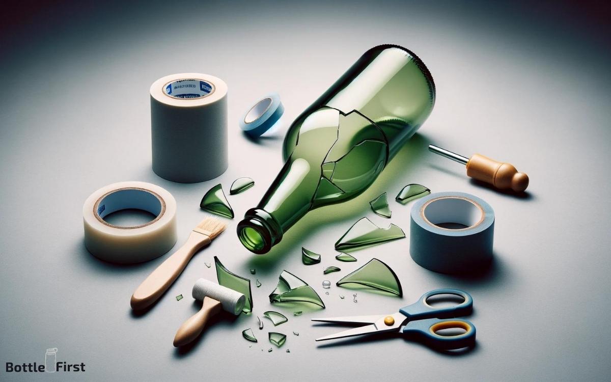how to fix a broken glass bottle