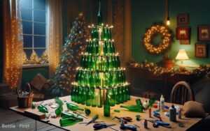 How to Make a Glass Bottle Christmas Tree? 5 Easy Steps!