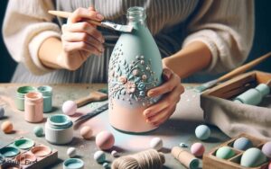 how to paint glass bottles with chalk paint