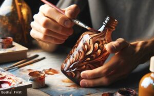 how to paint glass bottles with oil paint