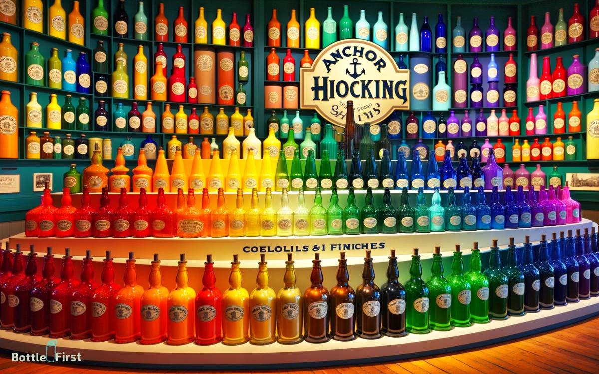 Anchor Hocking Bottle Colors and Finishes