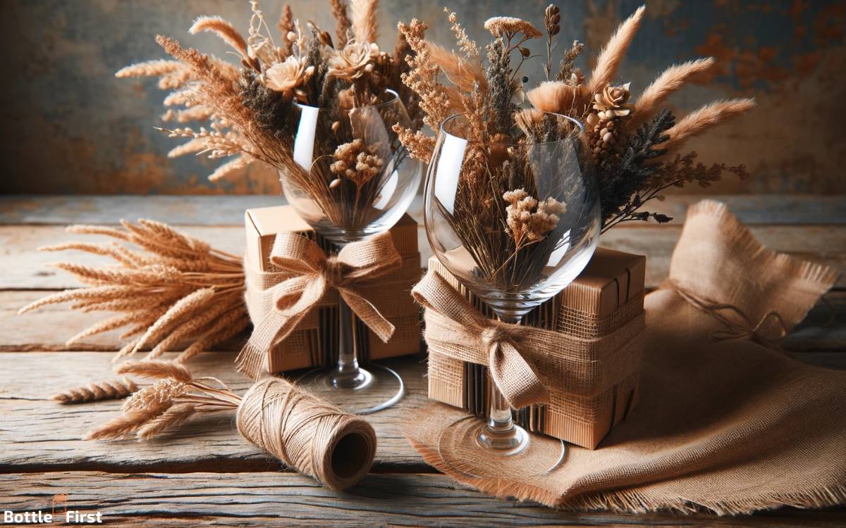 Rustic Charm for Wine Glasses