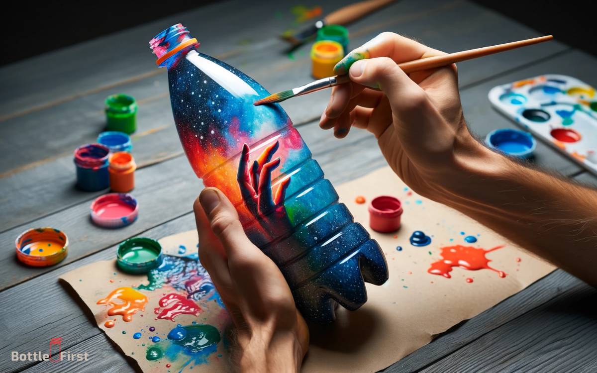 Applying the Paint to the Bottle