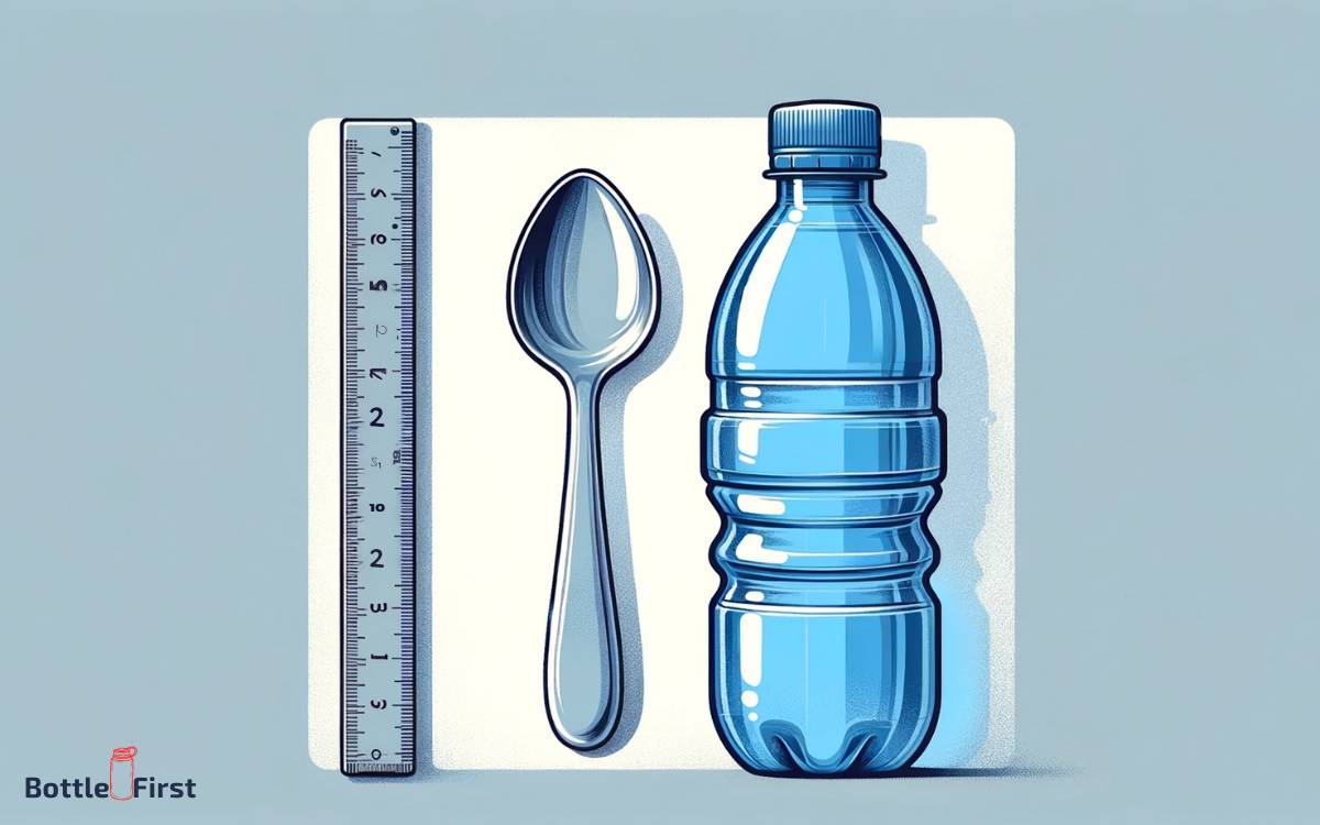 Comparing the Dimensions of a Teaspoon and Water Bottle Cap