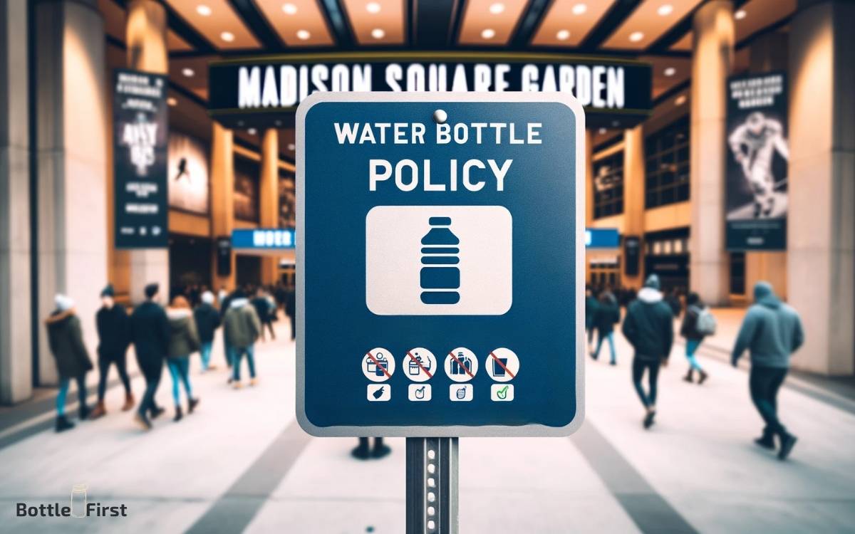 Madison Square Gardens Water Bottle Policy