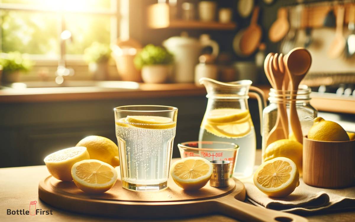 Preparing The Lemon Water