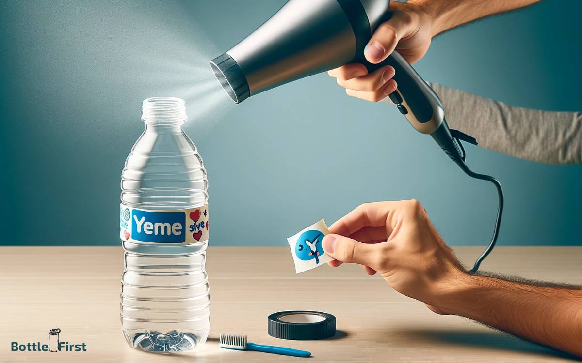 Removing Stickers From The Water Bottle