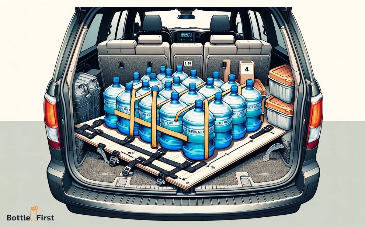 Securing And Stabilizing Gallon Water Bottles For Transportation