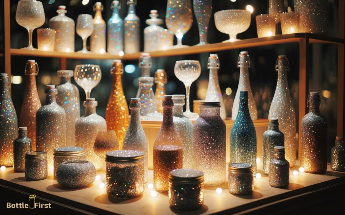 Display Your Glittery Glass Bottles