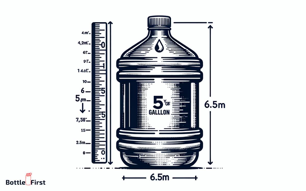 Standard gallon Water Bottle Dimensions